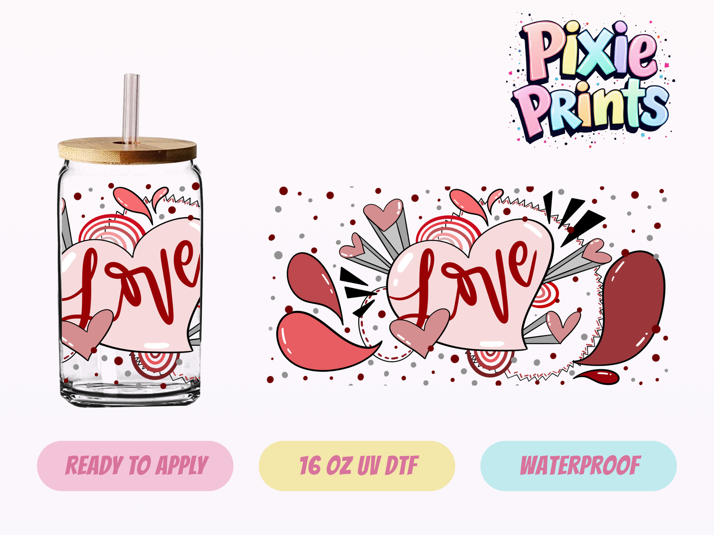 UVDTF #7208 16 OZ Tumbler Wrap