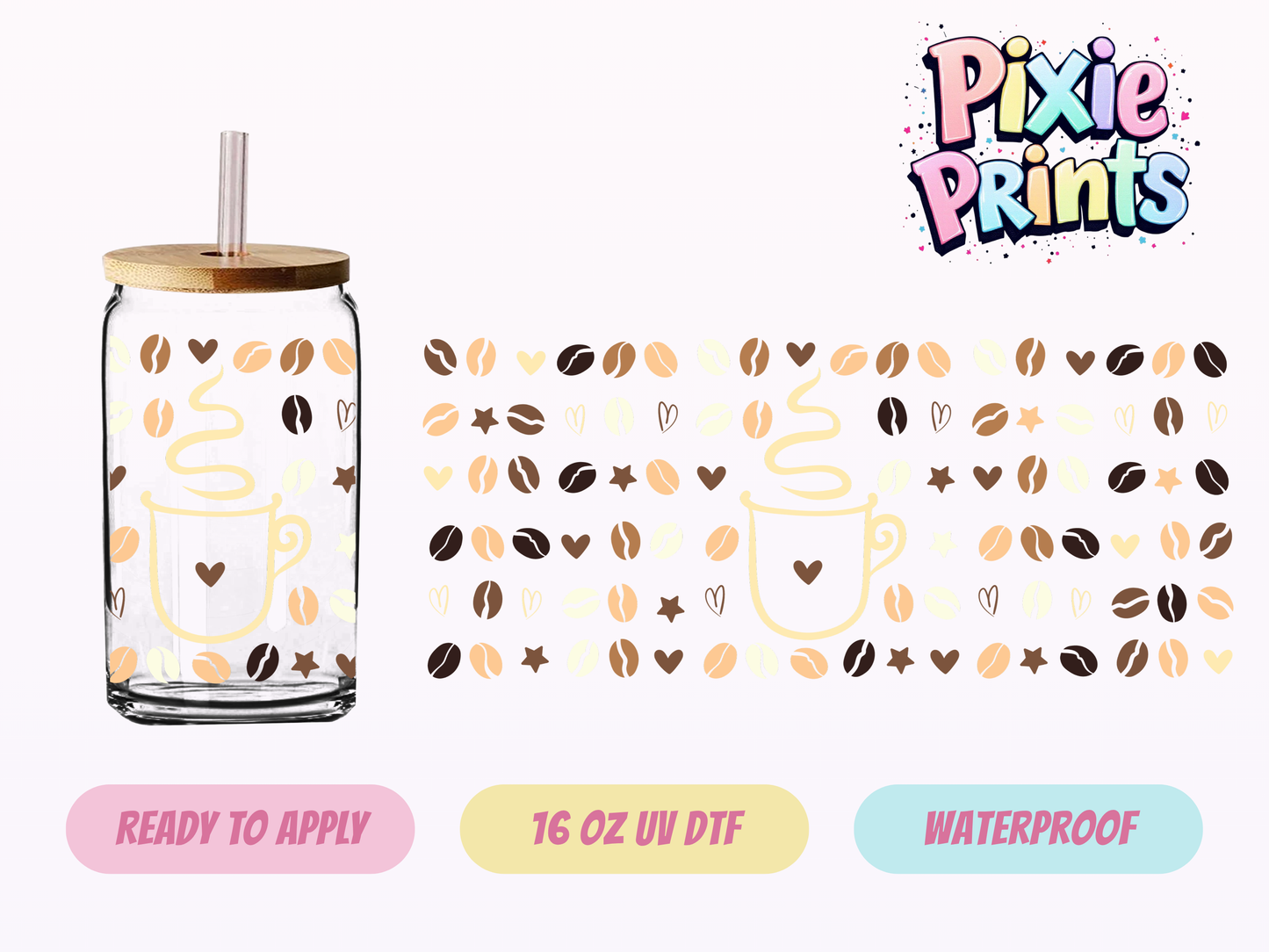 UVDTF #7214 16 OZ Tumbler Wrap