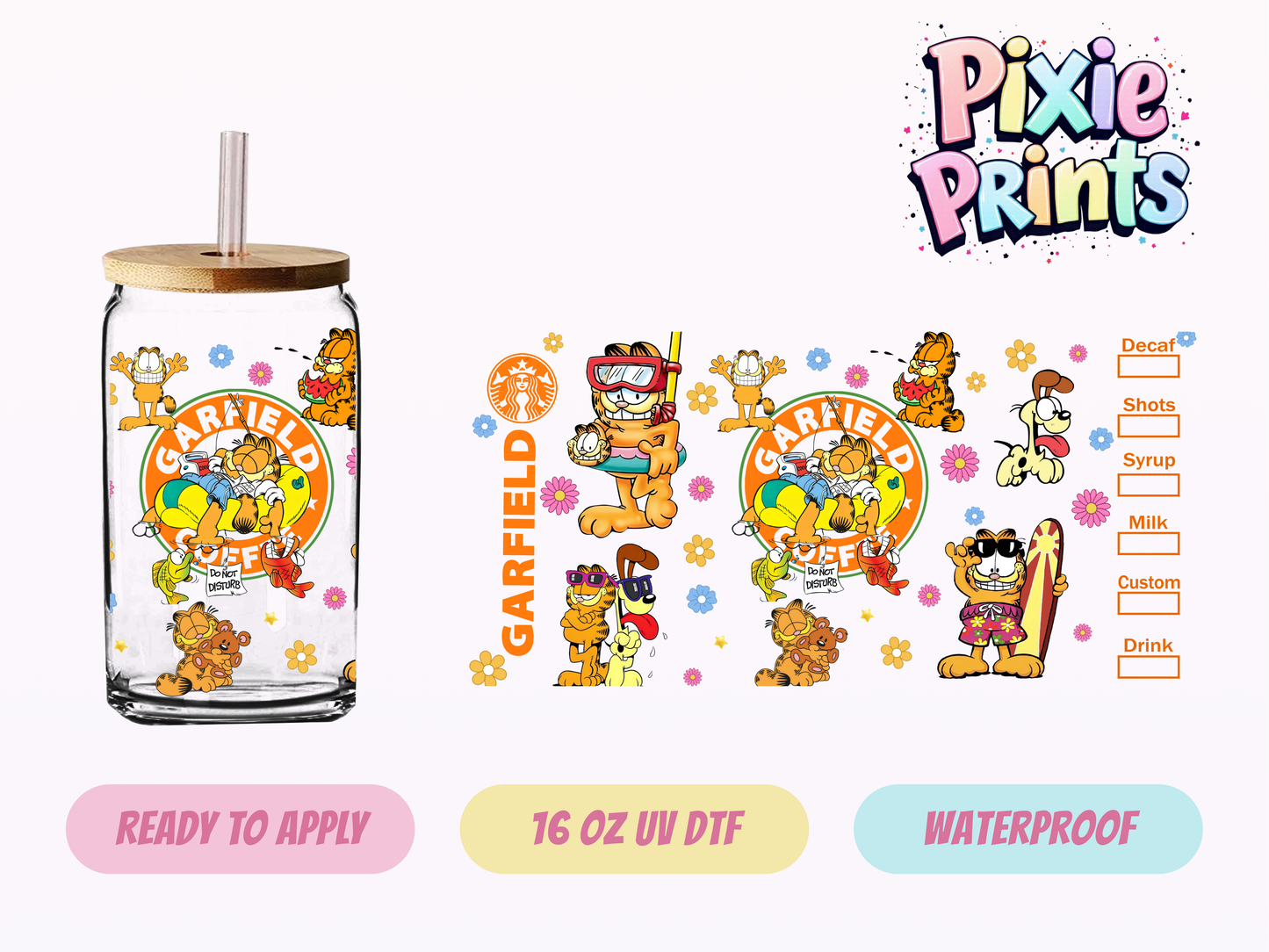 UVDTF #7218 16 OZ Tumbler Wrap