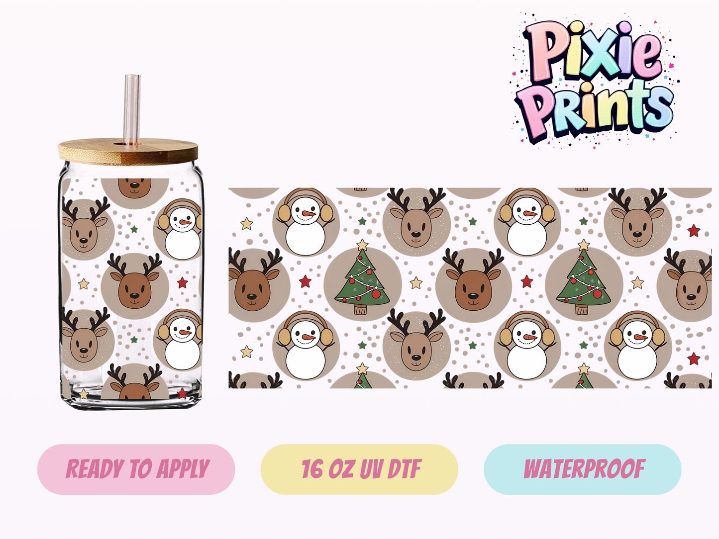 UVDTF #7092 16 OZ Tumbler Wrap