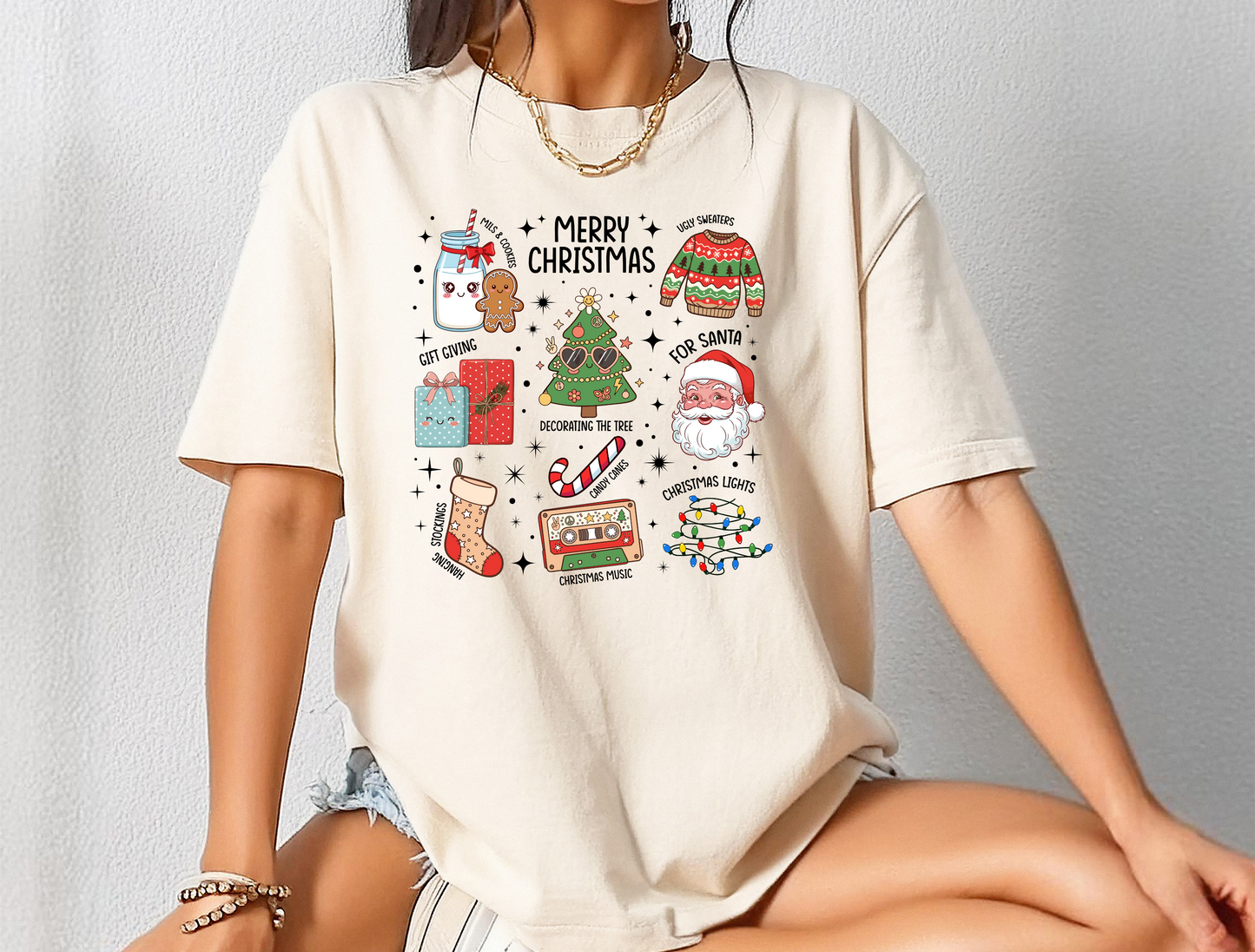 Merry Christmas DTF Ready to Press Transfer