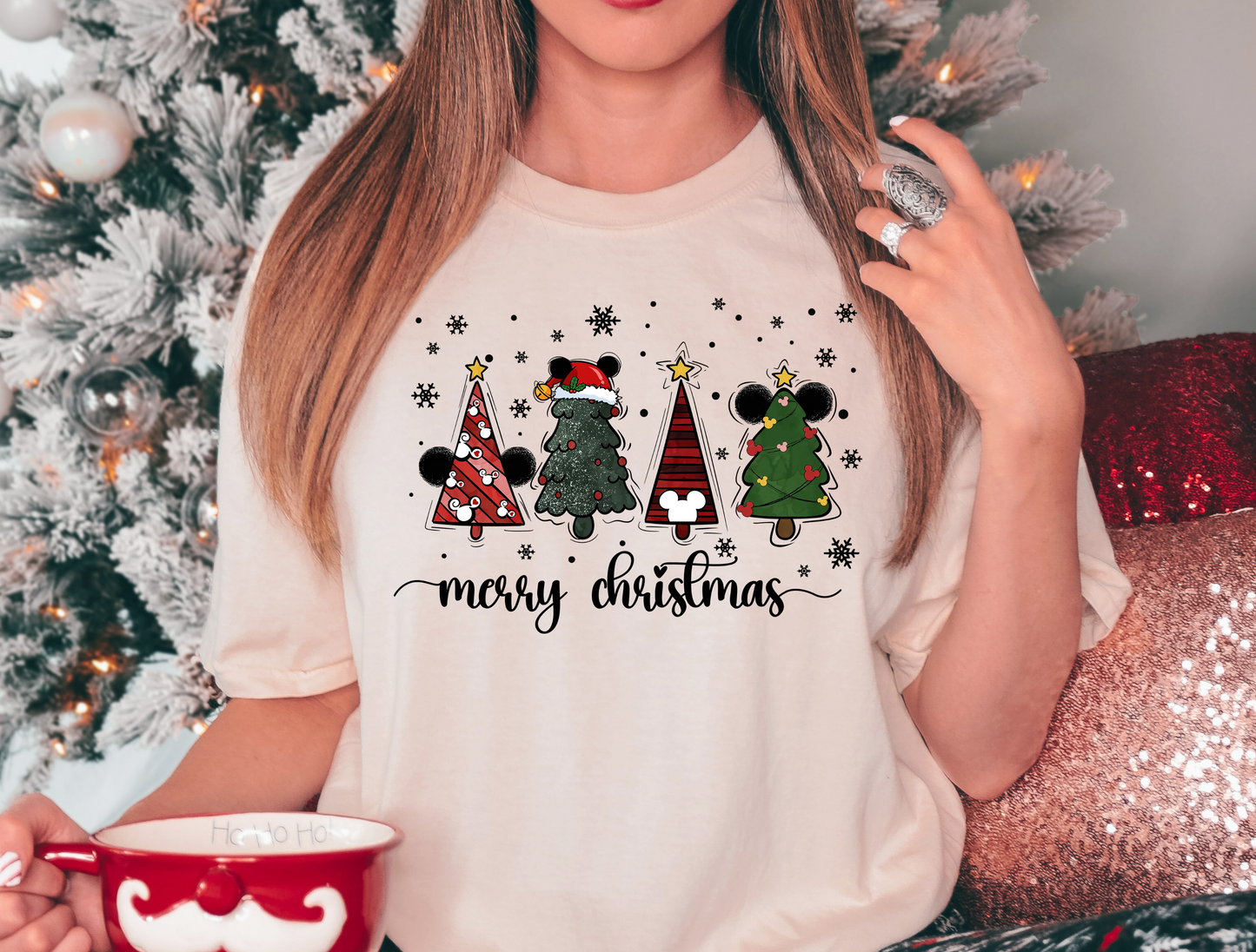 Magical Mouse Christmas DTF Ready to Press Transfer