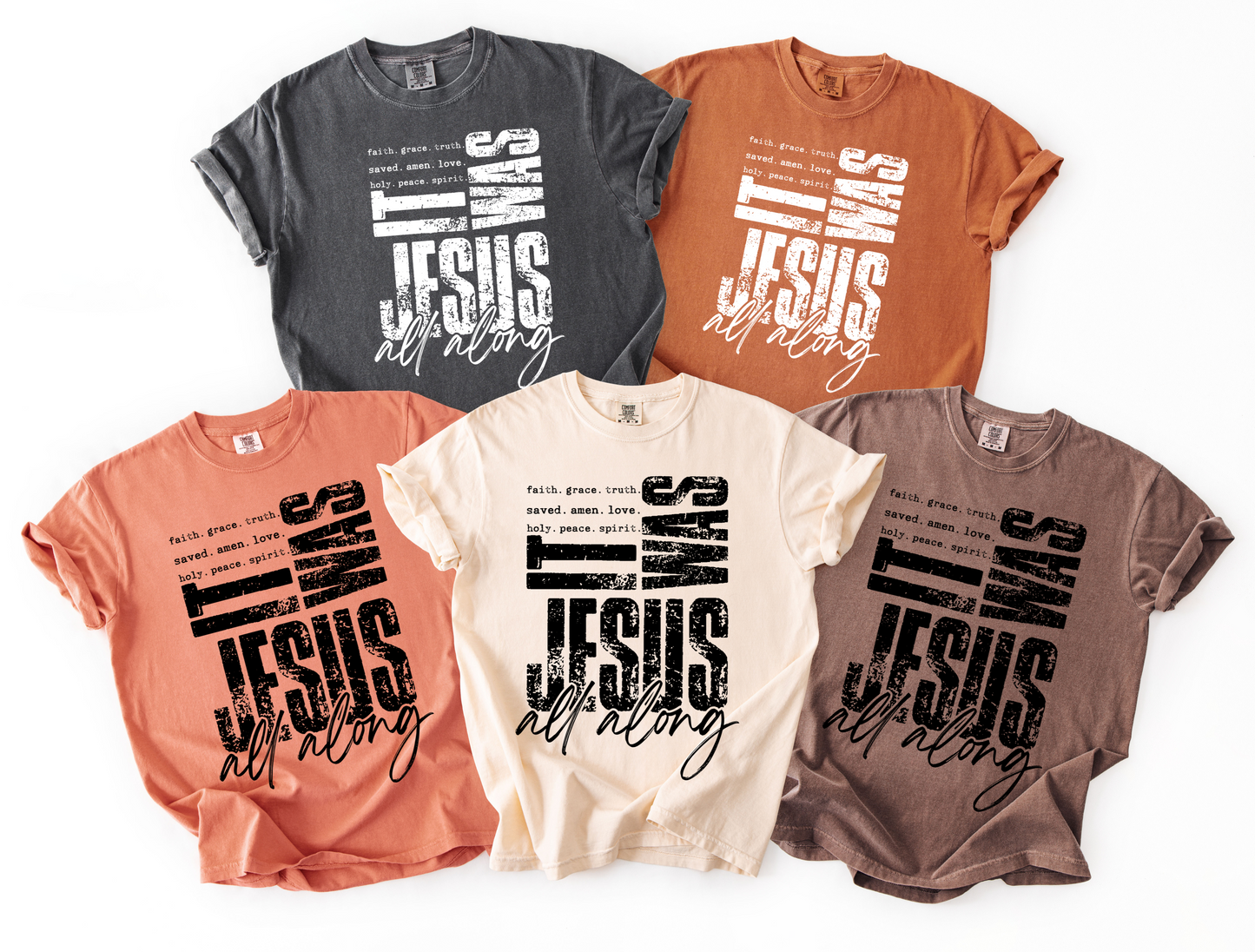 It was Always Jesus DTF Ready to Press Transfer