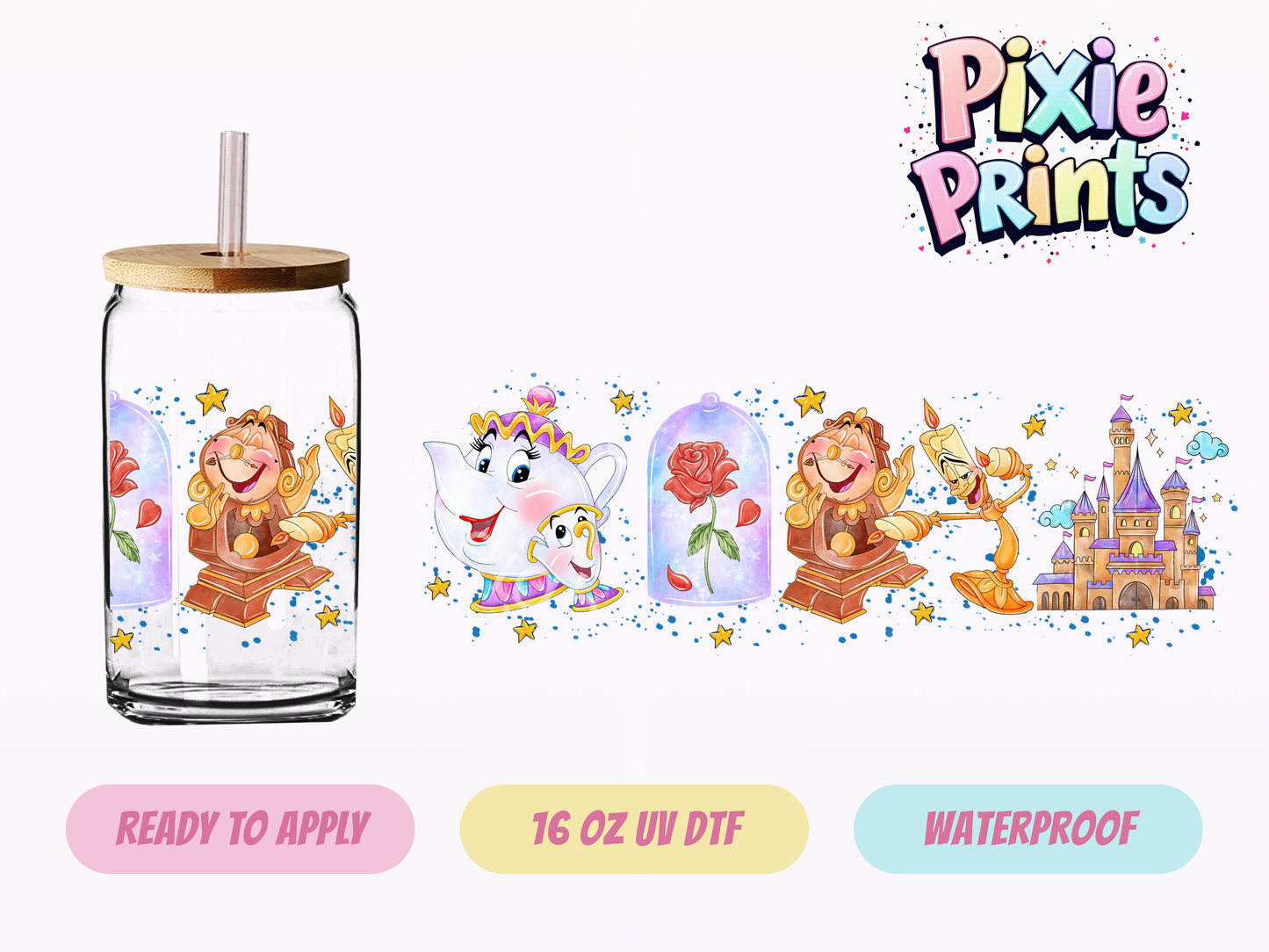 UVDTF #3128 16 OZ Tumbler Wrap