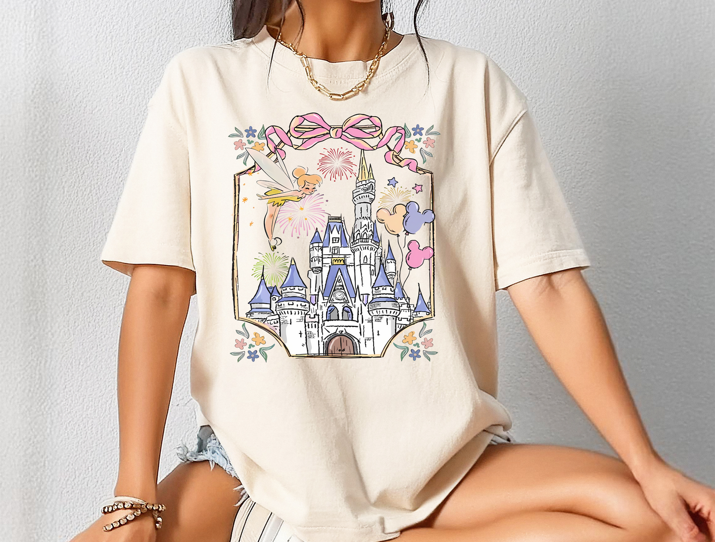 Magical Castle DTF Print Ready to Press Shirt Transfer