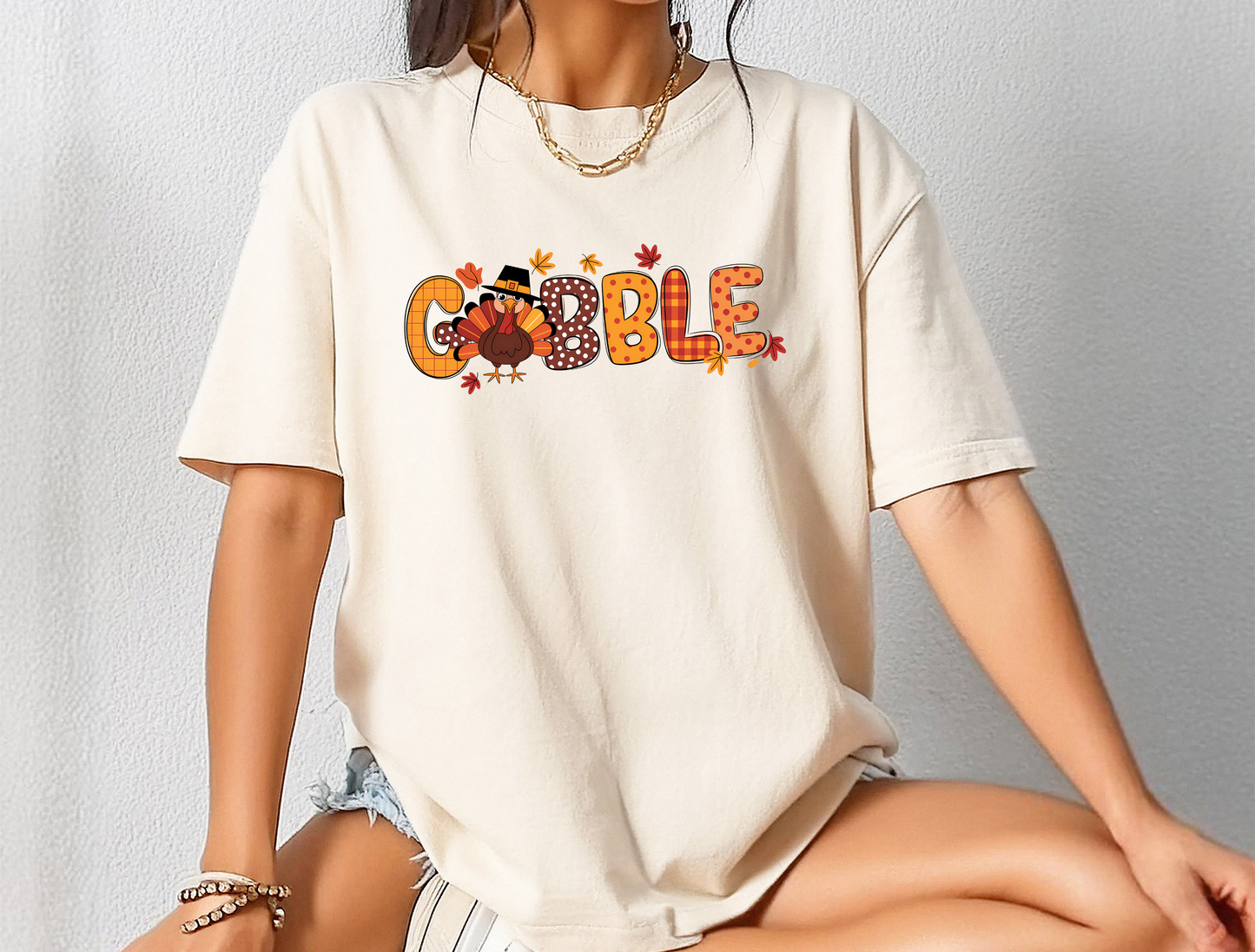 Gobble Fall Thanksgiving DTF Ready to Press Transfer