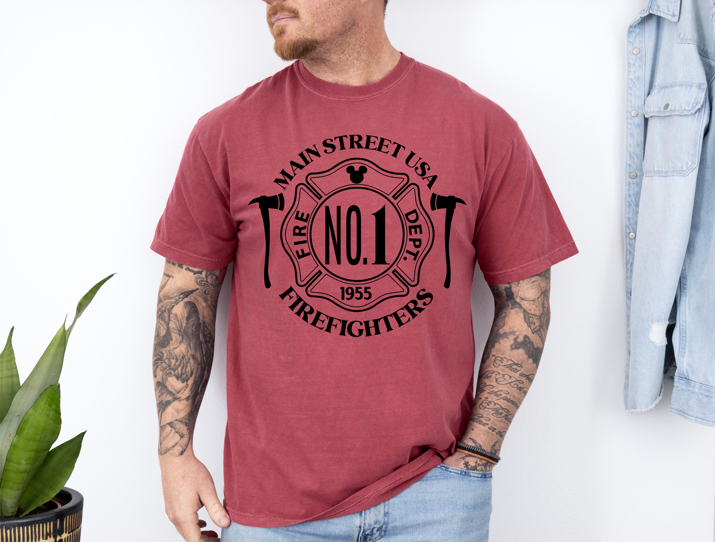 Magical Mouse Fire Station DTF Ready to Press Transfer