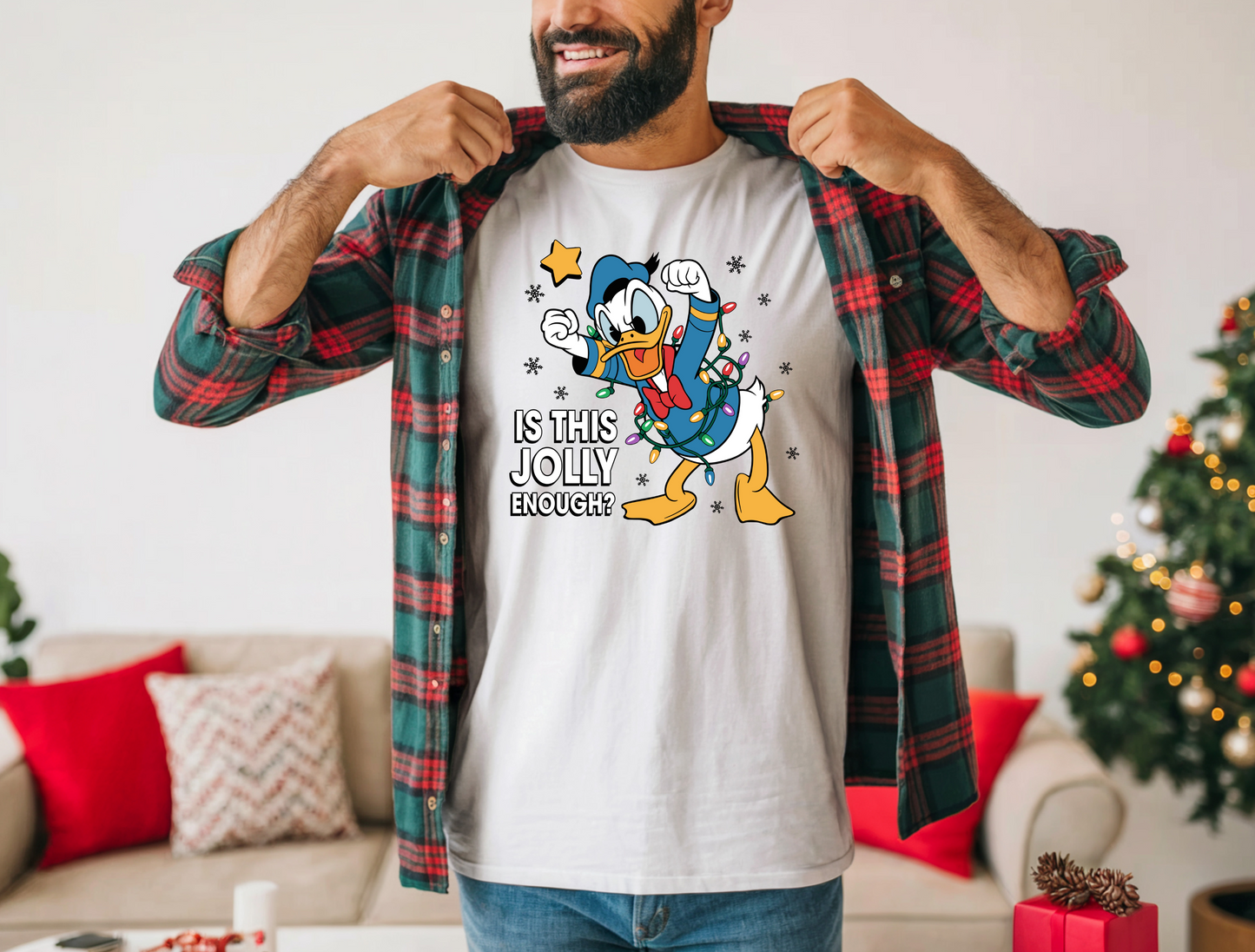 Magical Christmas Duck DTF Ready to Press Transfer