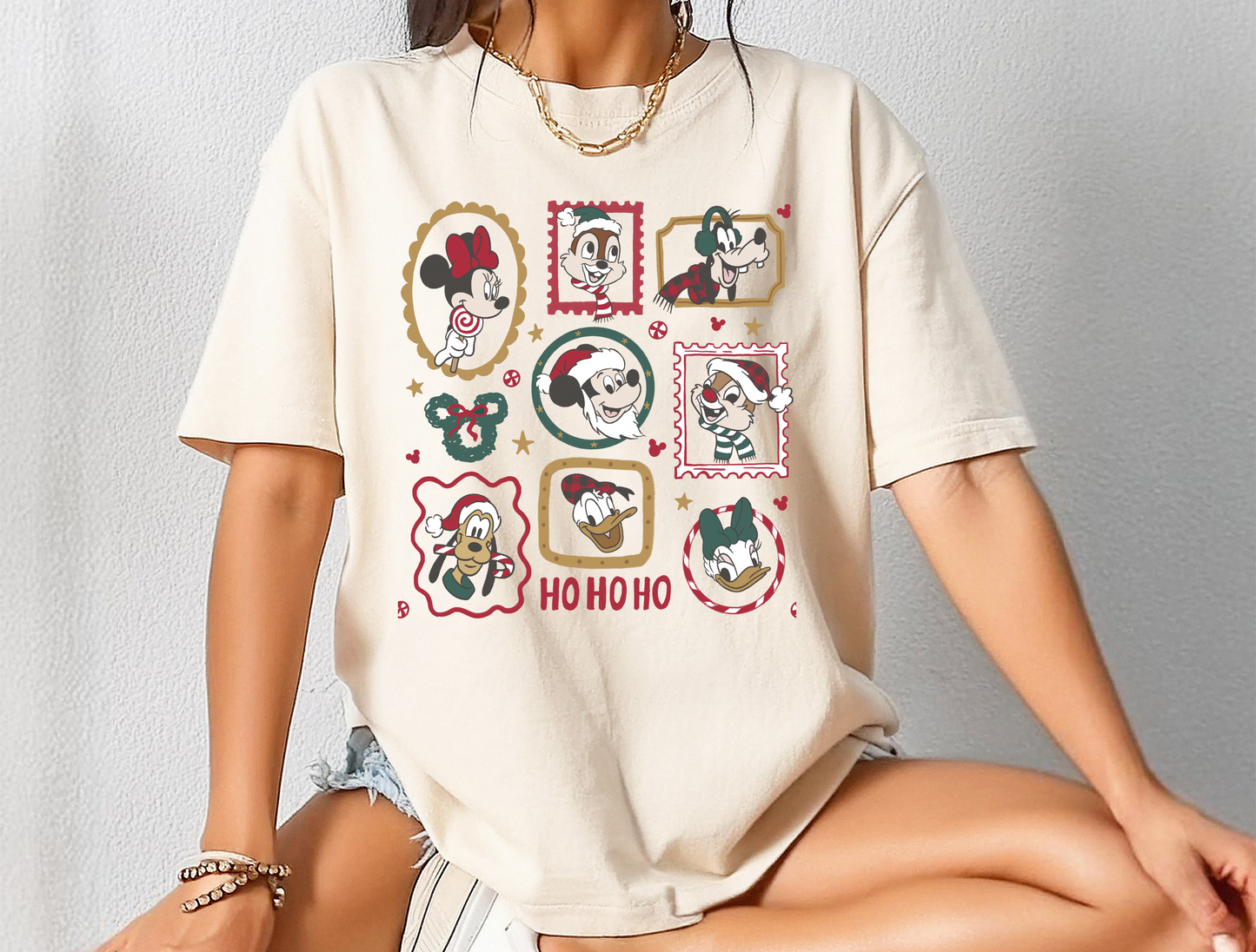 Magical Mouse Christmas Friends DTF Ready to Press Transfer