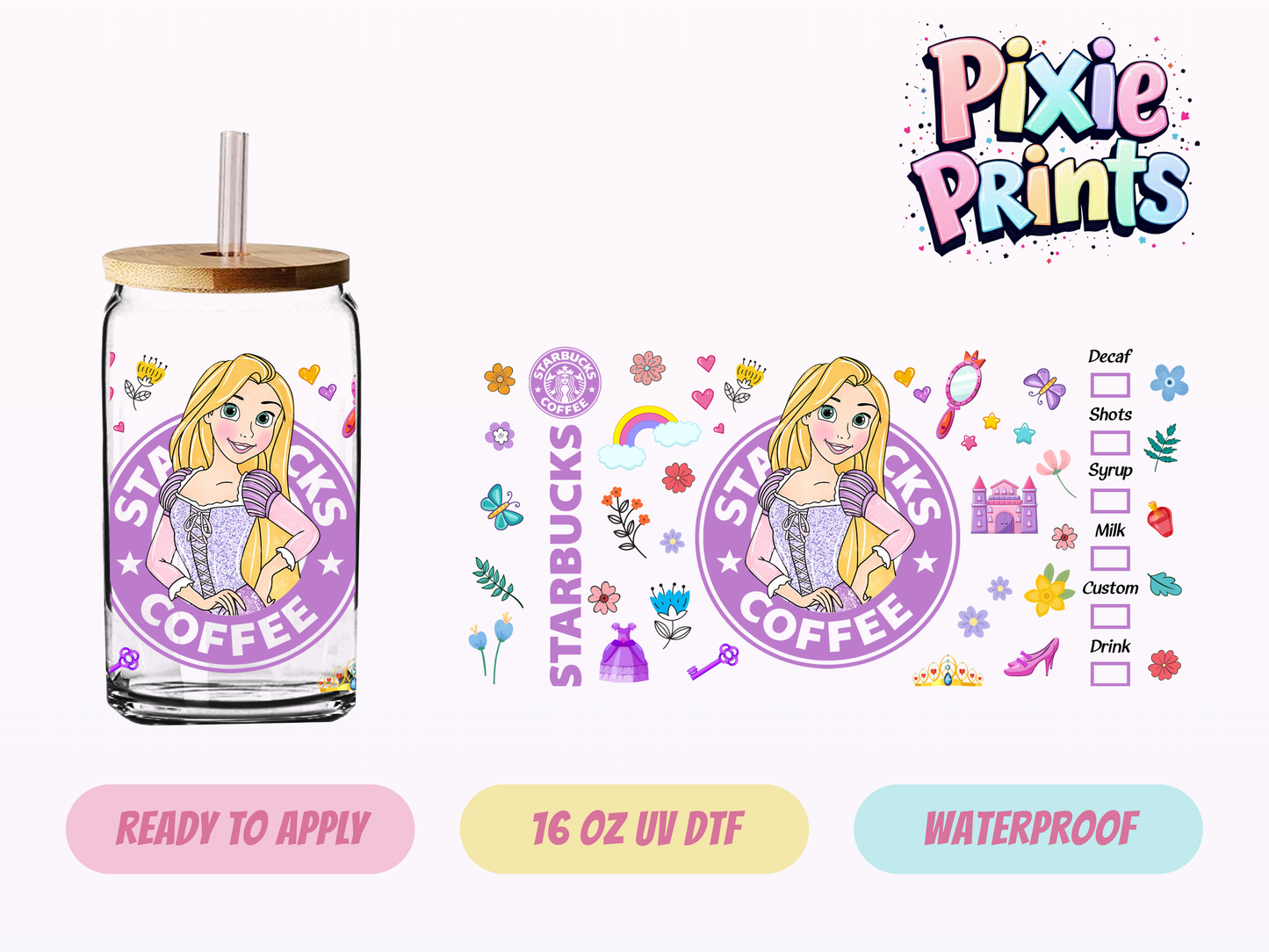 UVDTF #3182 16 OZ Tumbler Wrap