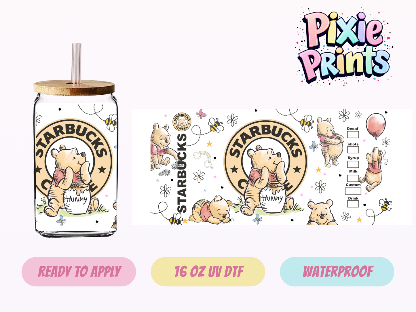 UVDTF #3208 16 OZ Tumbler Wrap