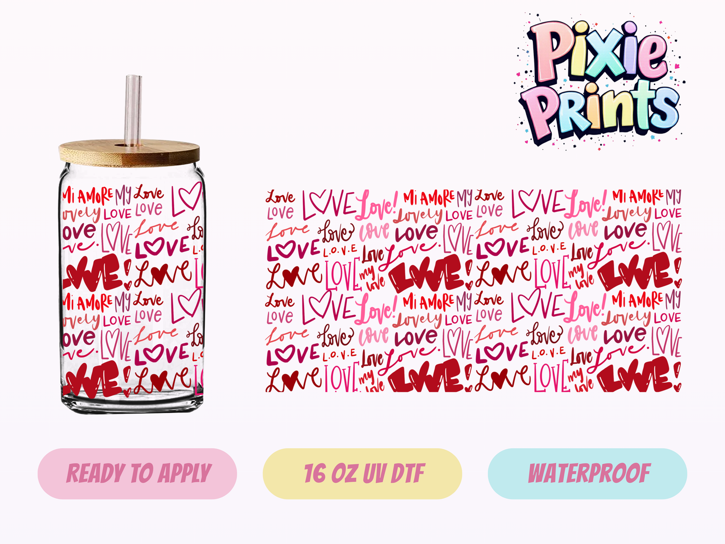 UVDTF #7088 16 OZ Tumbler Wrap