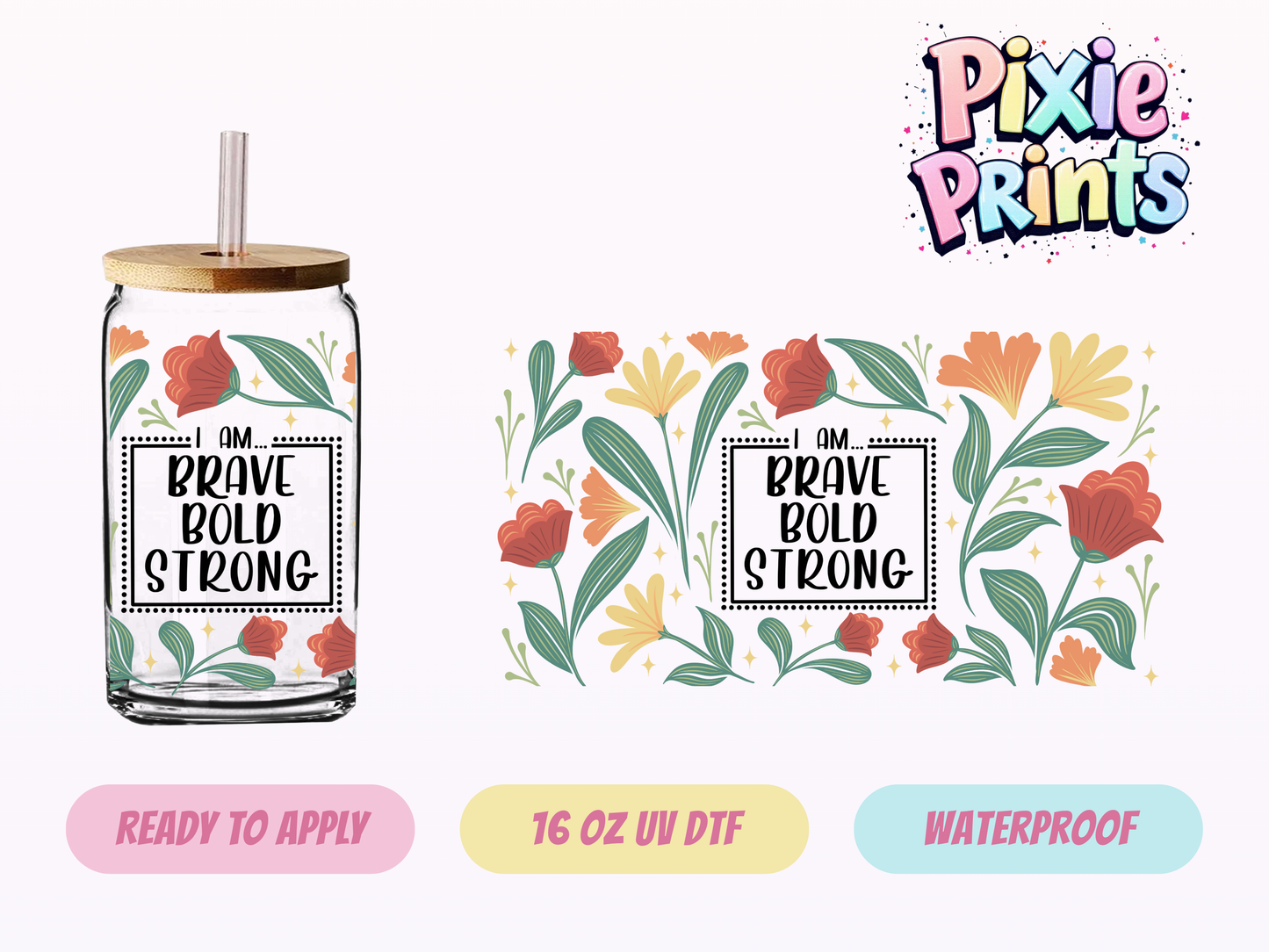 UVDTF #7213 16 OZ Tumbler Wrap