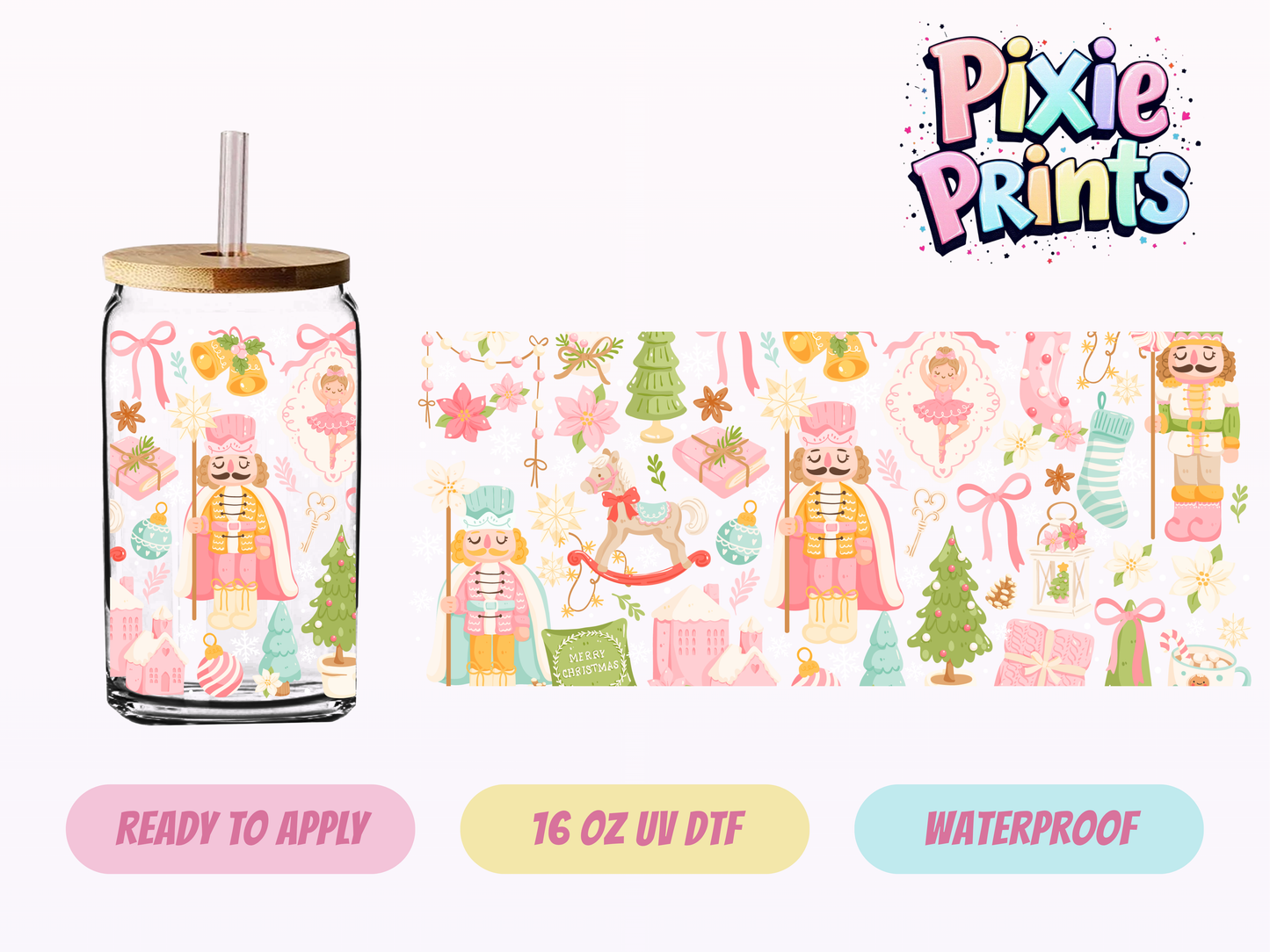 UVDTF #7075 16 OZ Tumbler Wrap