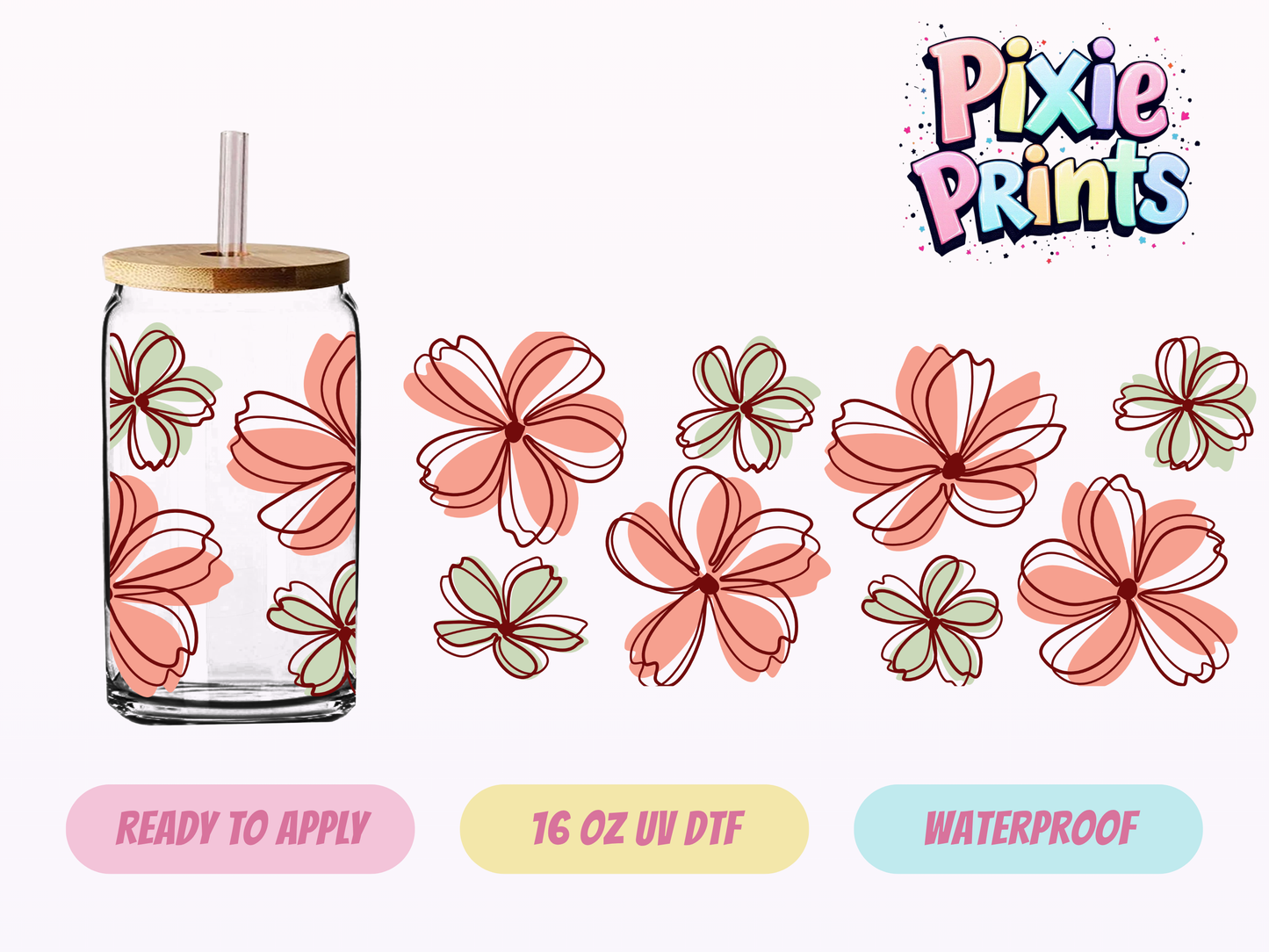 UVDTF #7094 16 OZ Tumbler Wrap