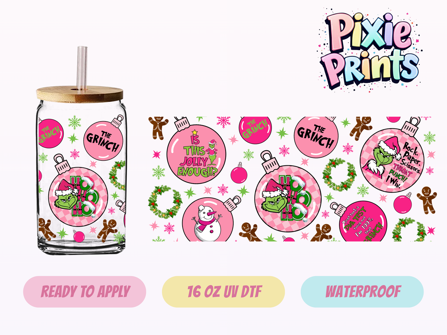 UVDTF #7033 16 OZ Tumbler Wrap