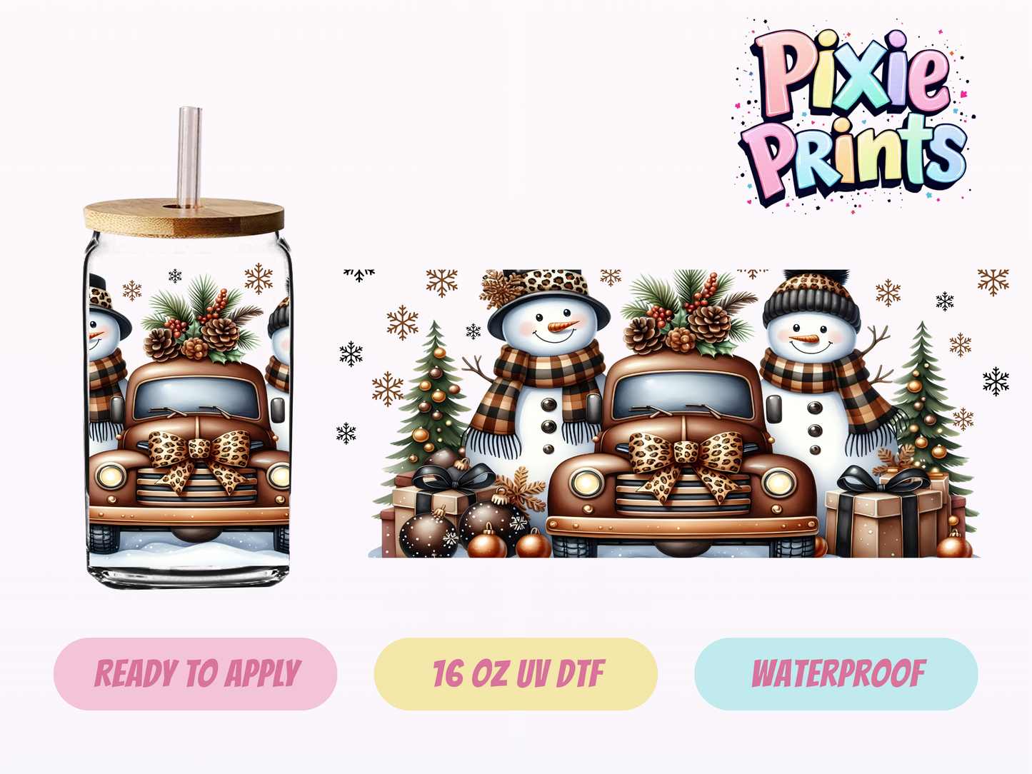 UVDTF #7125 16 OZ Tumbler Wrap