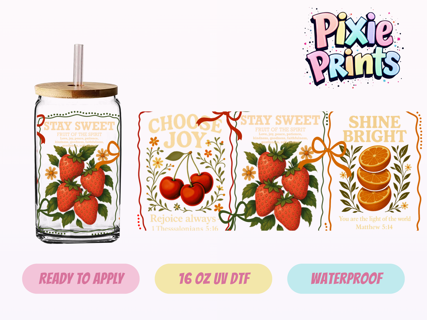 UVDTF #7082 16 OZ Tumbler Wrap