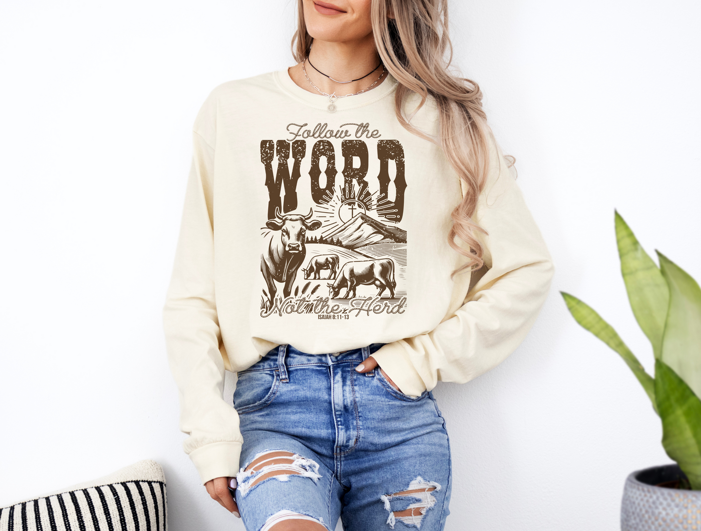 Follow the Word DTF Ready to Press Transfer