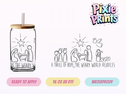 UVDTF #2001 16 OZ Tumbler Wrap