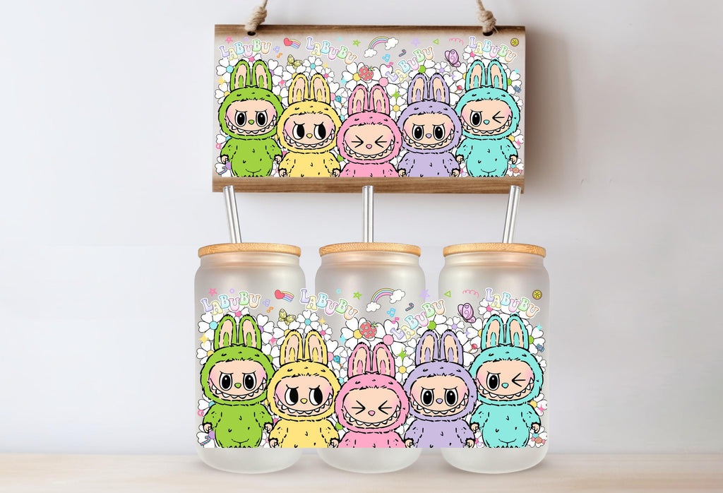 Cartoon Doll 16 OZ UV DTF Tumbler Wrap Same Day Print Cup Decal