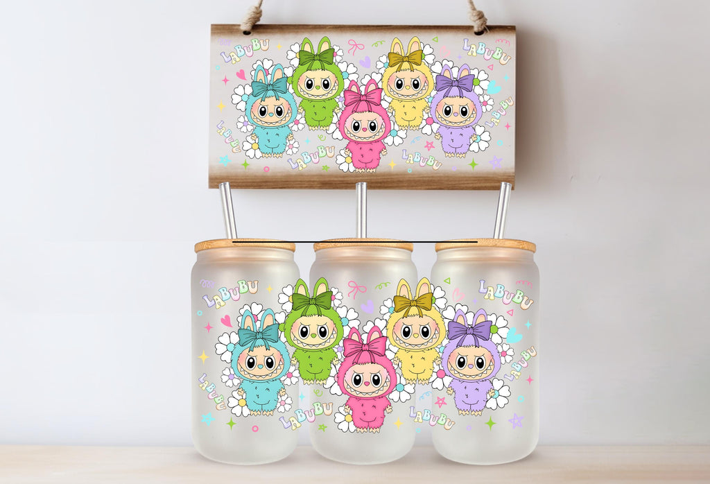 Cartoon Doll UV DTF Tumbler Wrap Cup Same Day Printing