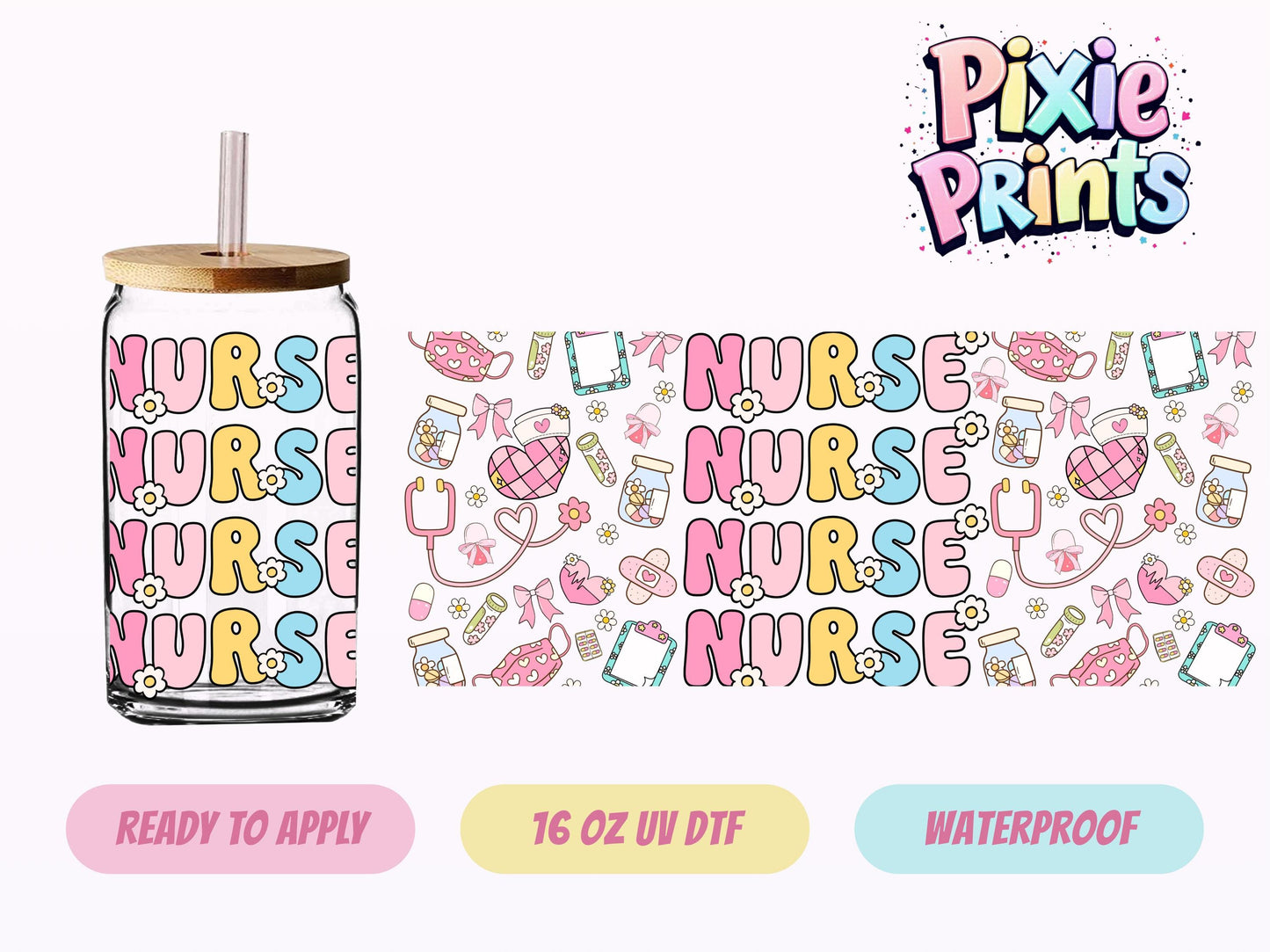 UVDTF #7039 16 OZ Tumbler Wrap