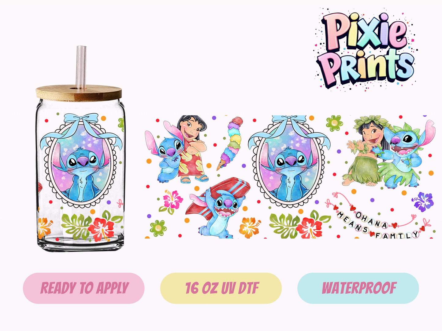 UVDTF #3016 16 OZ Tumbler Wrap