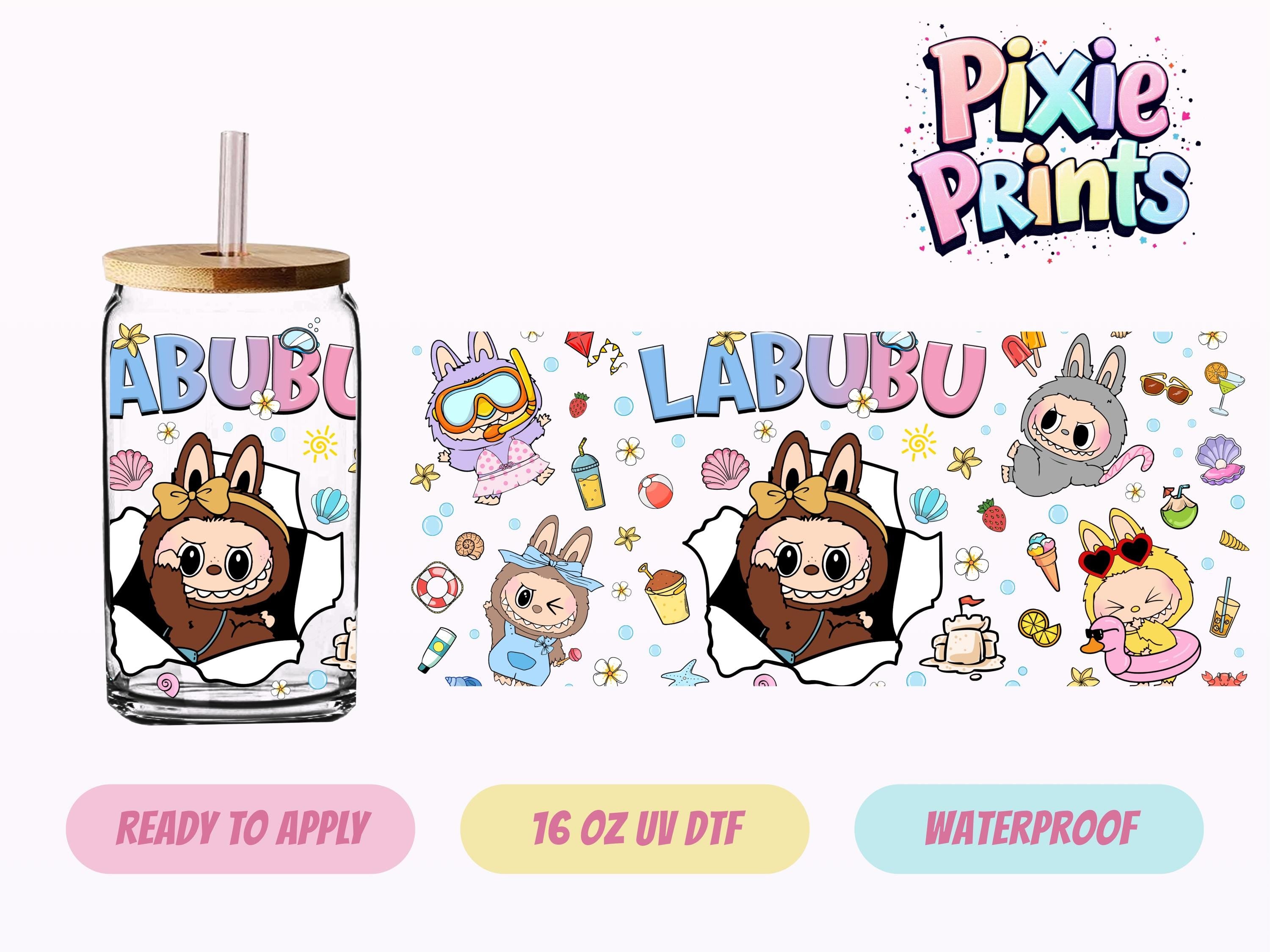 Cartoon Doll UV DTF Tumbler Wrap Same Day Cup Sticker