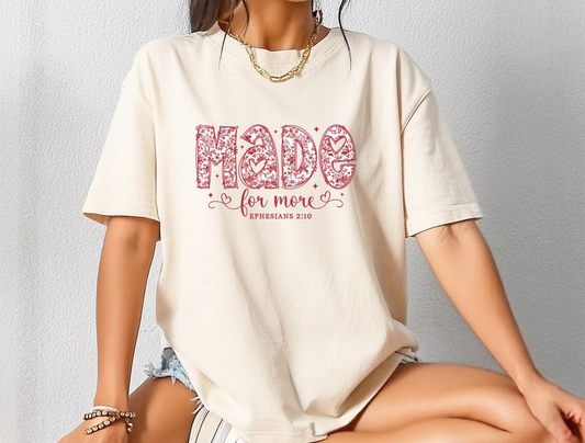 Made for More Pink DTF Ready to Press Transfer