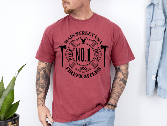 Magical Mouse Fire Station DTF Ready to Press Transfer