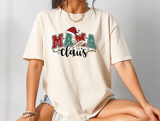 Mama Claus Christmas DTF Ready to Press Transfer